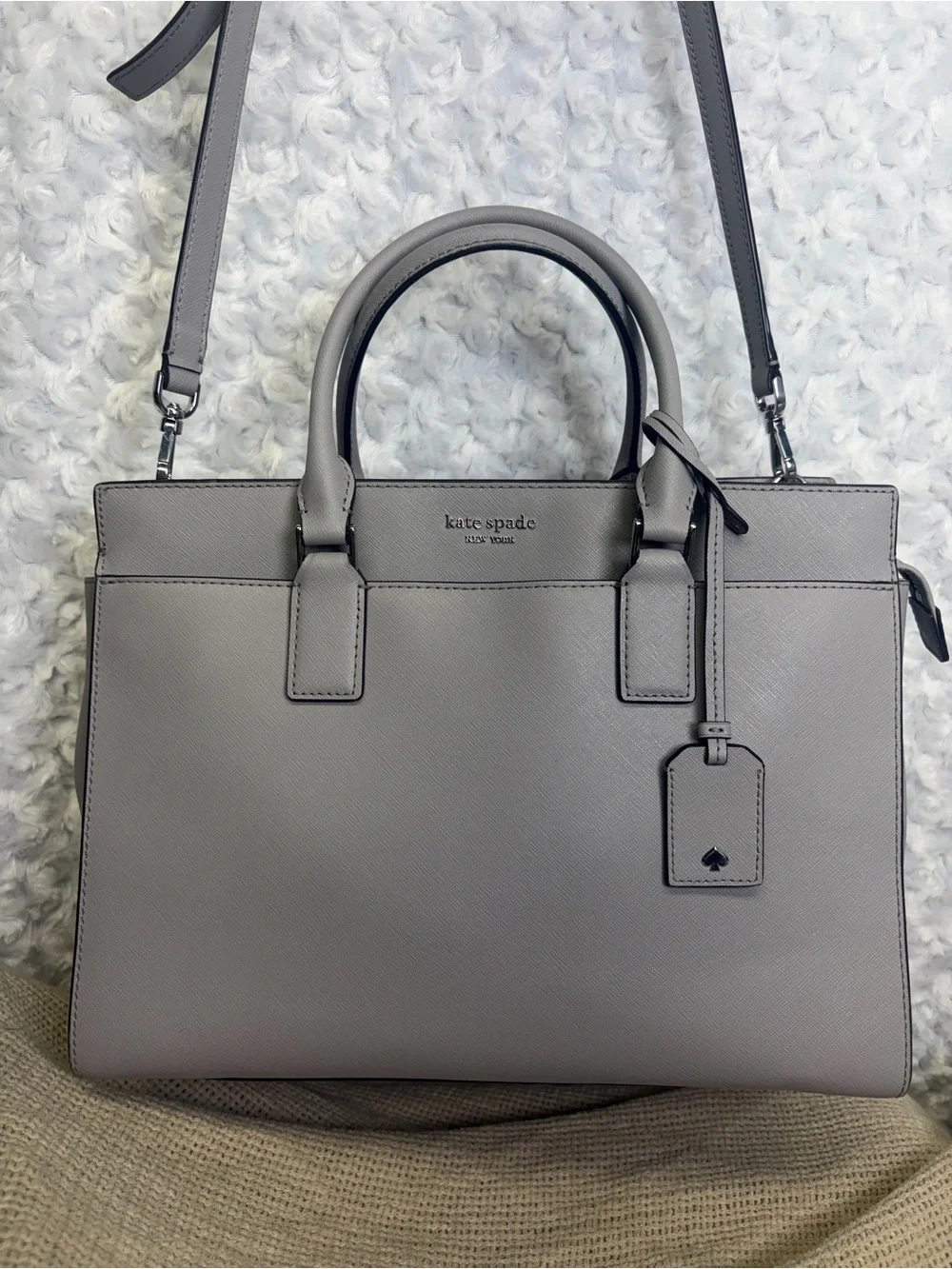 kate spade New York saffiano Leather Tote in Light lilac